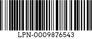 কোড 128 barcode example
